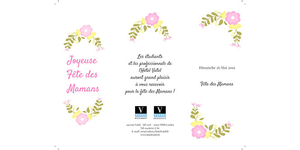 Hôtel Vatel Nîmes annonce ses Menus Fêtes des Mères au restaurant gastronomique Vatel et à la Brasserie Vatel pour le dimanche 26 mai 2019. Hôtel Vatel Nîmes annonce ses Menus Fêtes des Mères au restaurant gastronomique Vatel et à la Brasserie Vatel pour le dimanche 26 mai 2019.