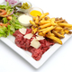 Tartare de bœuf charolais au couteau